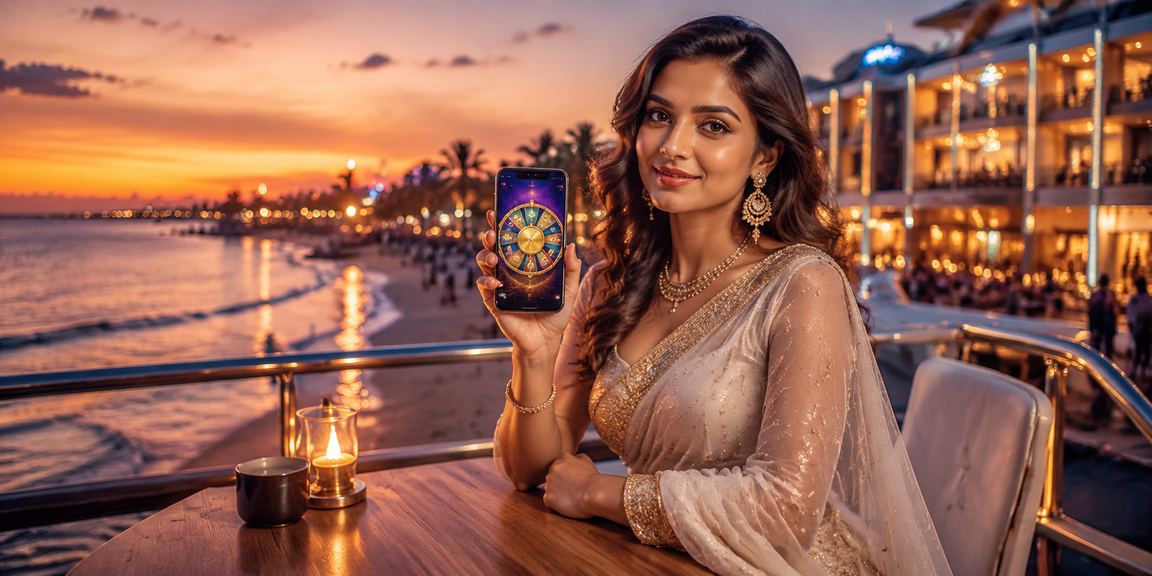 VIP enjoying exclusive gaming event by the beach